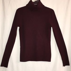 CK Burgundy Turtleneck Sweater